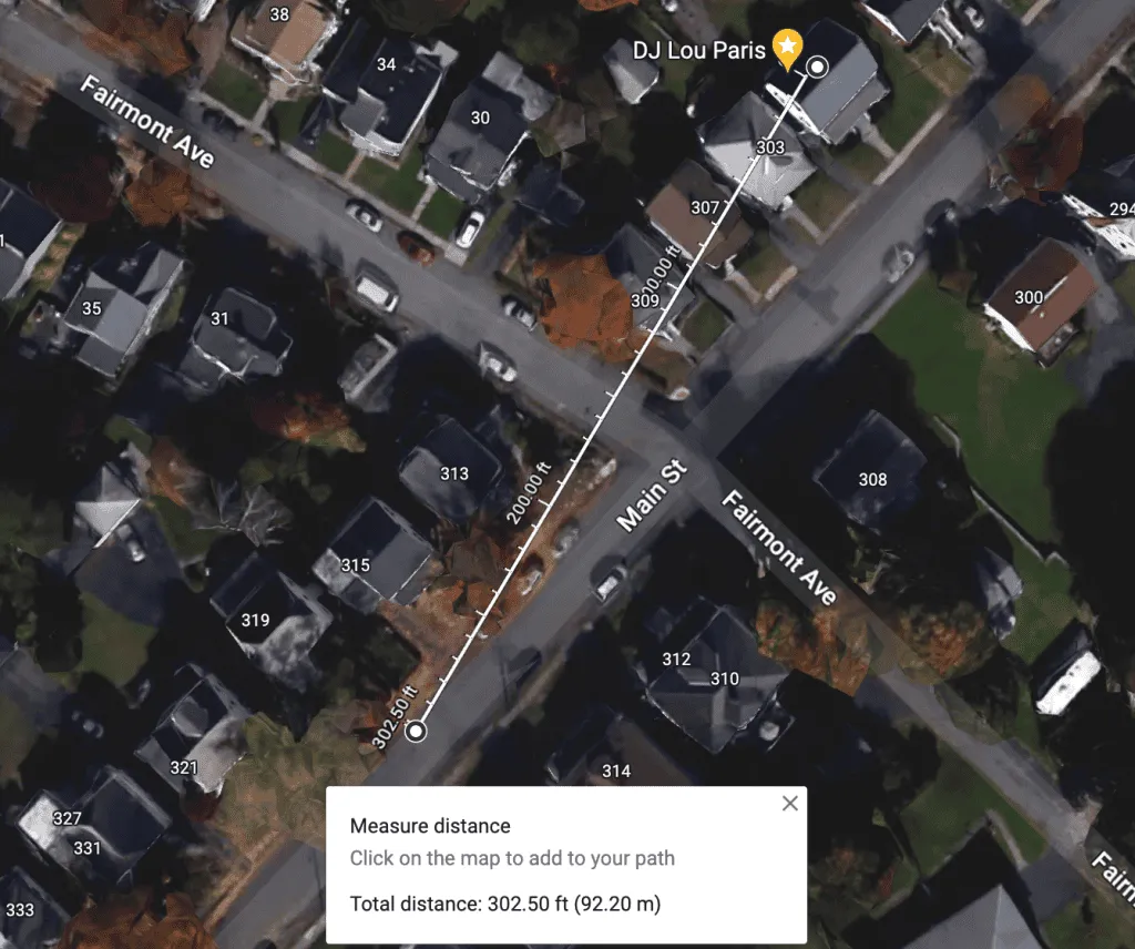 IEM receivers with just the 1/4 wave dipoles can broadcast from inside a house and through other houses at an astonishing 300 feet.