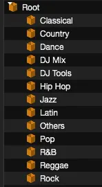 Serato root folder structure