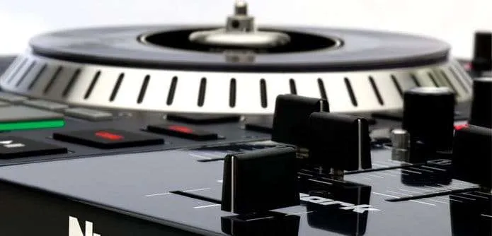 The Numark NS7ii. A controller with the vinyl touch.