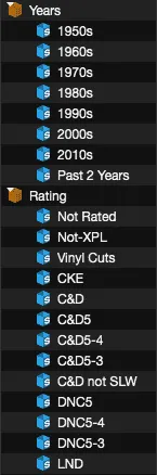 Serato crate view