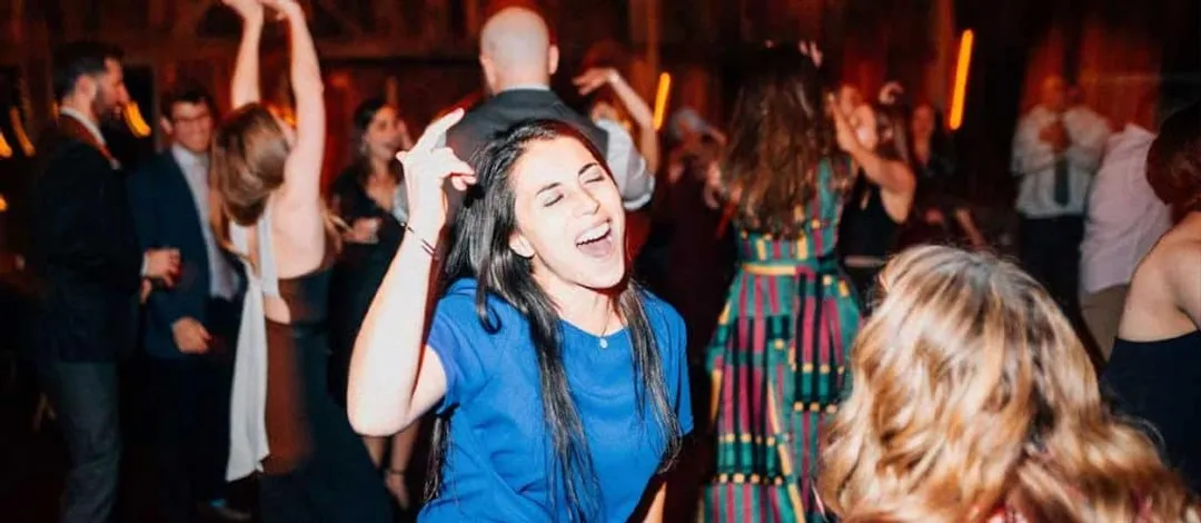 Guests dancing