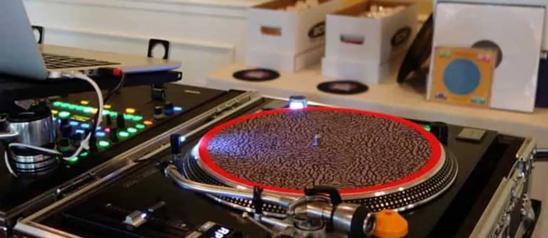 Getting ready to DJ a vinyl set