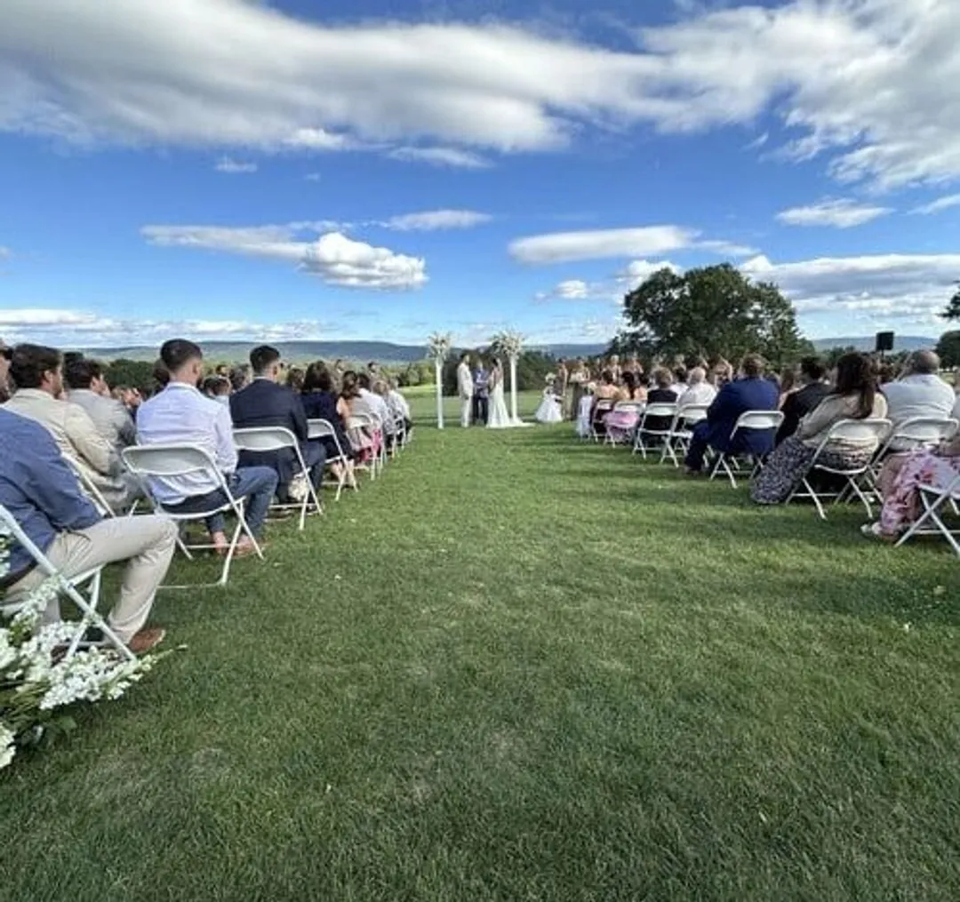 A wedding in the The Berkshires